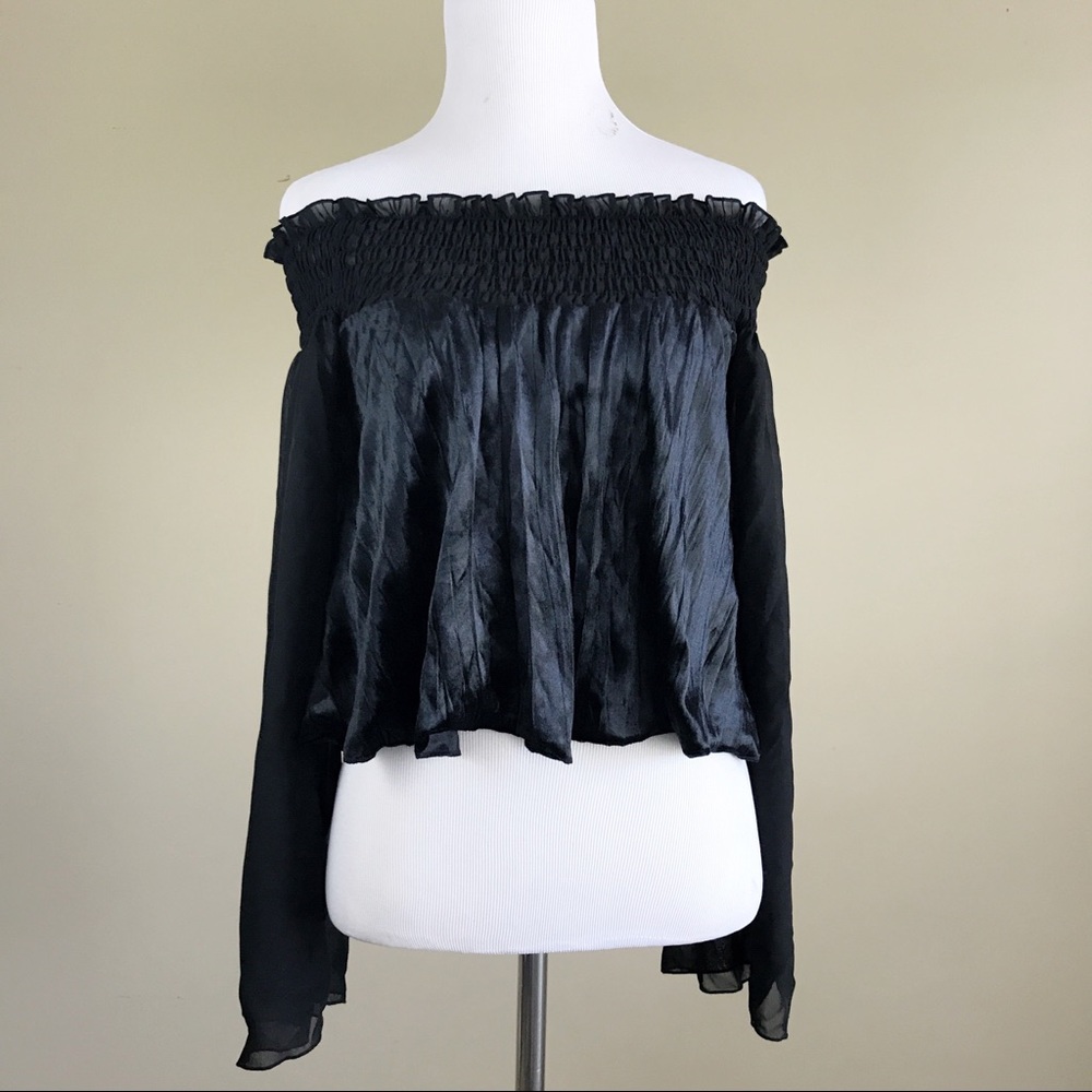Band of Gypsies off the shoulder flare sleeve top